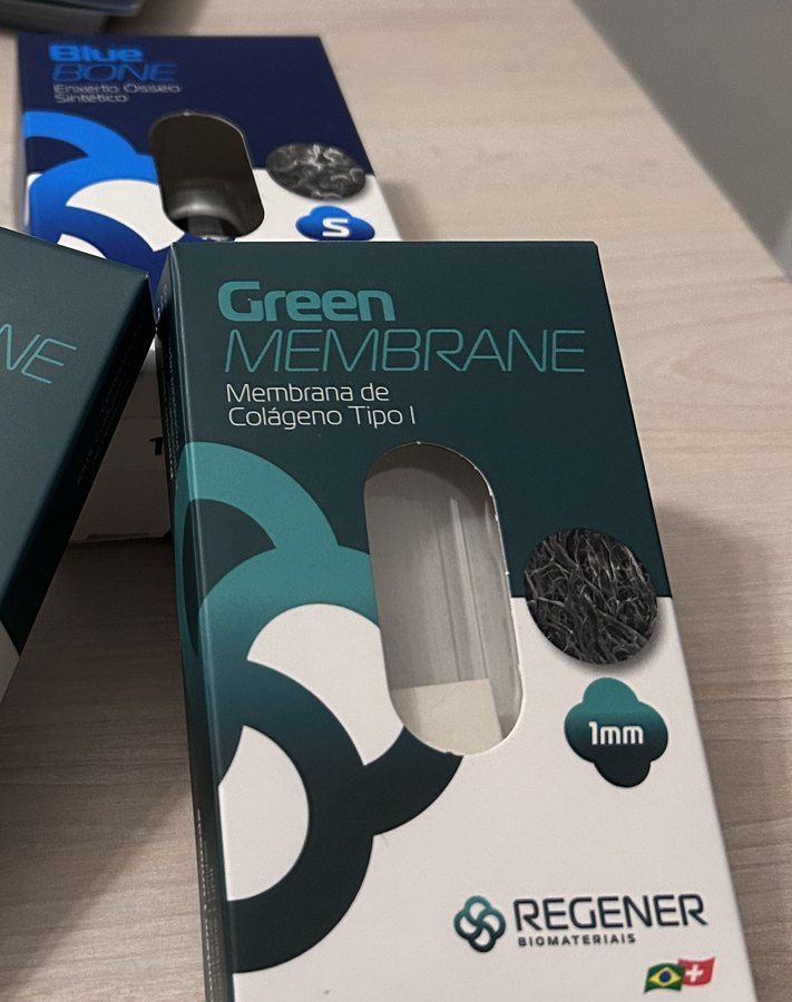 Caixa da Green Membrane de 1 mm, da Regener