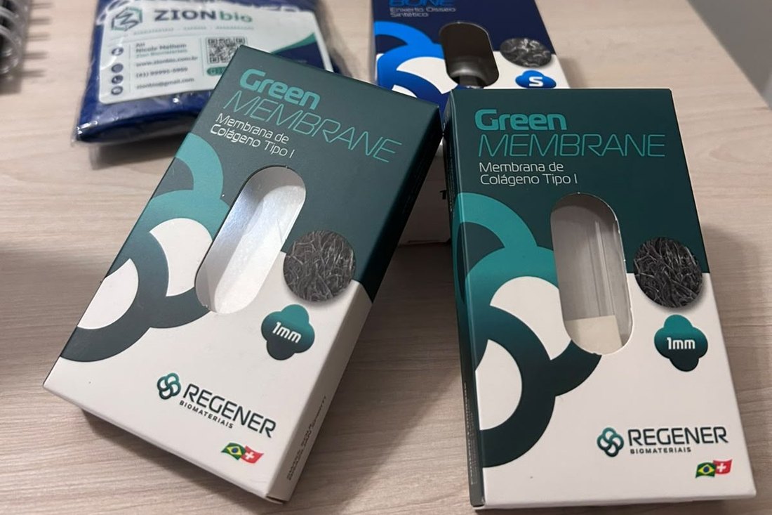 Caixas da Green Membrane, membrana de colágeno tipo 1 da Regener